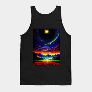 Road Leading to Mountainscape Valley Tank Top